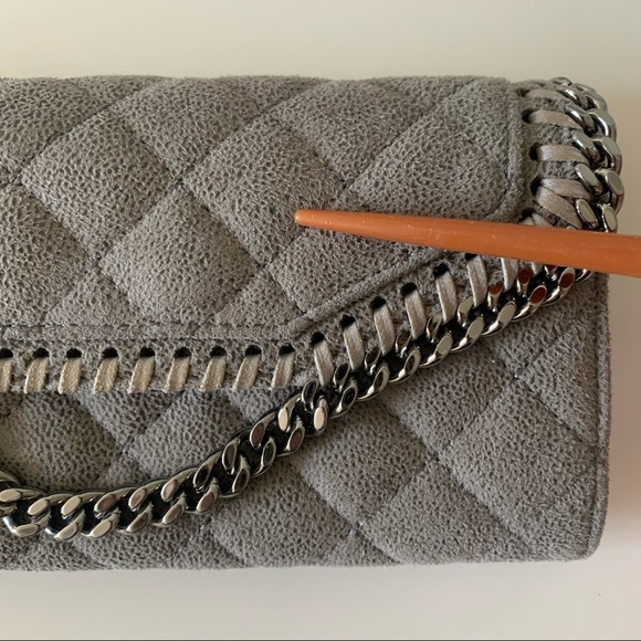 Stella McCartney Gray Falabella Continental Wallet - Picture 6 of 8